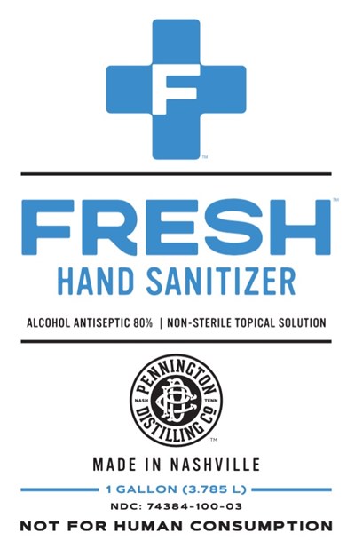 Front Label 3.785 L Pail (Fresh 1 Gallon (03))